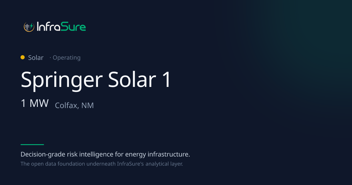 Springer Solar 1, NM — 1 MW Solar