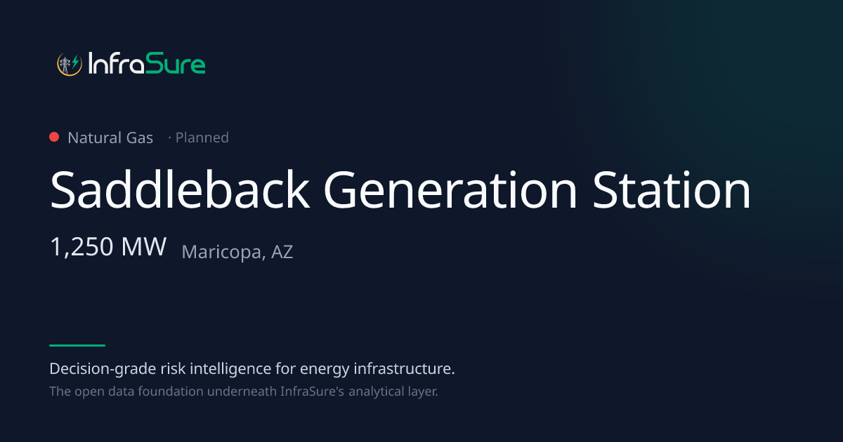 Saddleback Generation Station, AZ — 1250 MW Gas