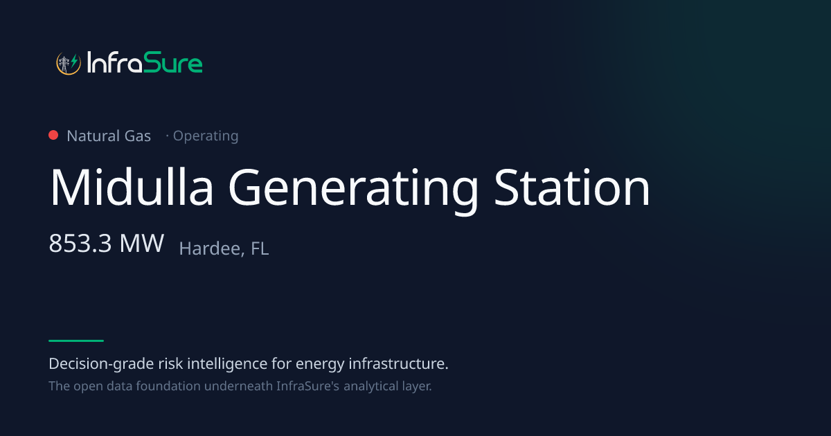 Midulla Generating Station, FL — 853 MW Gas